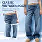 🥳2026 HOT SALE🥳💞50K+ SOLD!📢⏰ 50% OFF!Women's Vintage-Style Relaxed Fit Jeans