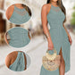 💐50% OFF ! Sleeveless Irregular Halter Dress – Show Elegant Back & Neckline 🌸✨【Limited Offer】