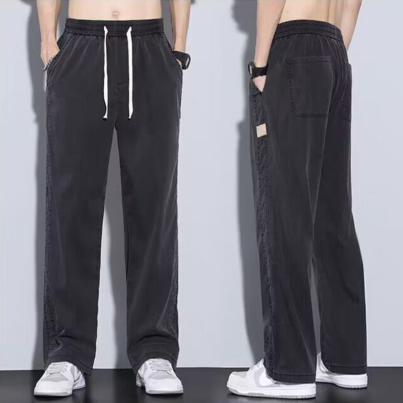 💯 NEW! Men's Ice Silk Straight Casual Jeans