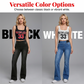 Chic Rhinestone Tank Top & Flare Jeans 2-Piece Set