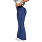 Chic Rhinestone Tank Top & Flare Jeans 2-Piece Set