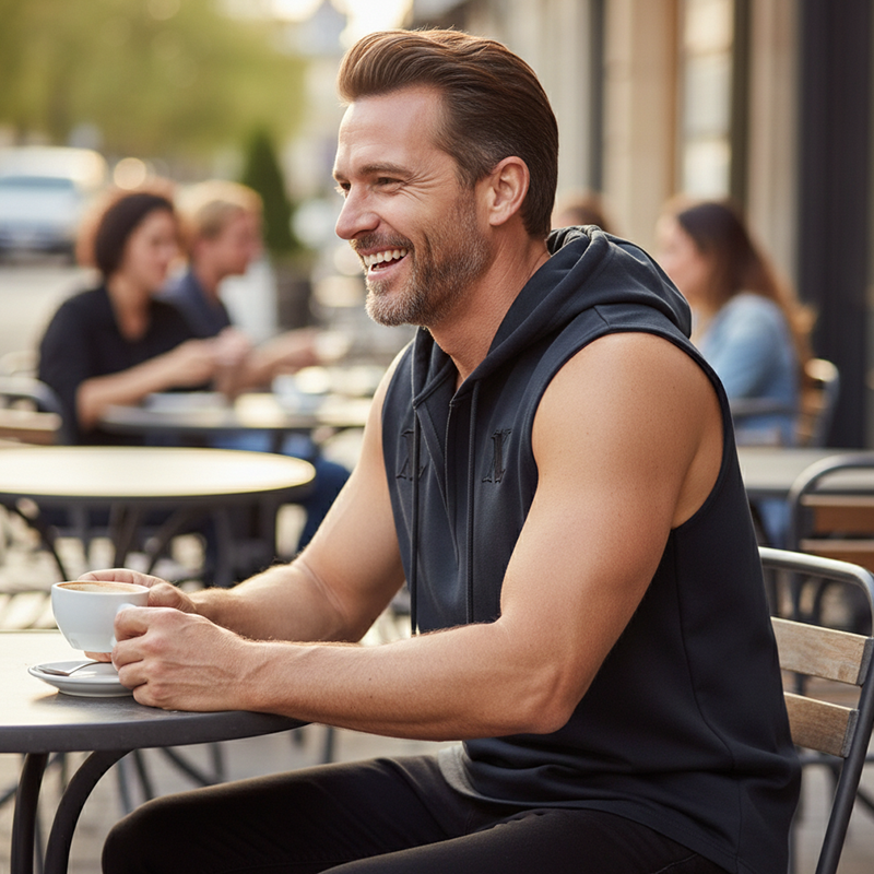 ⏰🔥LIMITED TIME 50% OFF! 💪 Men’s Sleeveless Workout Hoodie Tank Top – Breathable, Comfortable & Perfect for Gym or Outdoor Training 🔥✨