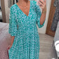 2023 V-neck Floral Seaside Holiday Dress