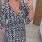 2023 V-neck Floral Seaside Holiday Dress