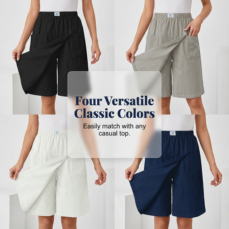 🎉 LIMITED TIME: 50% OFF! ⏳💃Women's Casual Elastic Waist Wrap Skort