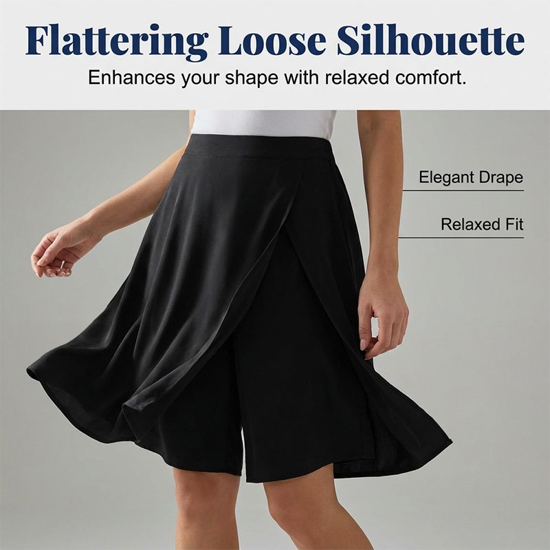 🎉 LIMITED TIME: 50% OFF! ⏳💃Women's Casual Elastic Waist Wrap Skort