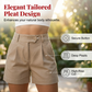 Women's High-Waist Pleated Shorts