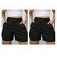 Women's High-Waist Pleated Shorts