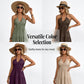 💛Women's Halter Neck Backless Tiered Maxi Dress🌊