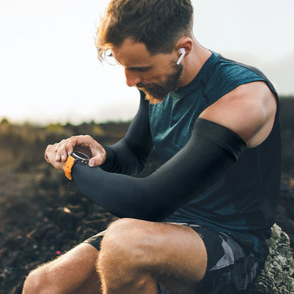 🧤  Last Day Special Price $ 15.99 !  ☀️ Buy more save more 🎁 Sporty Cooling Compression Sleeves with UV Protection – Cool, Protective, and Perfect for Outdoor Sports 🏃‍♂️