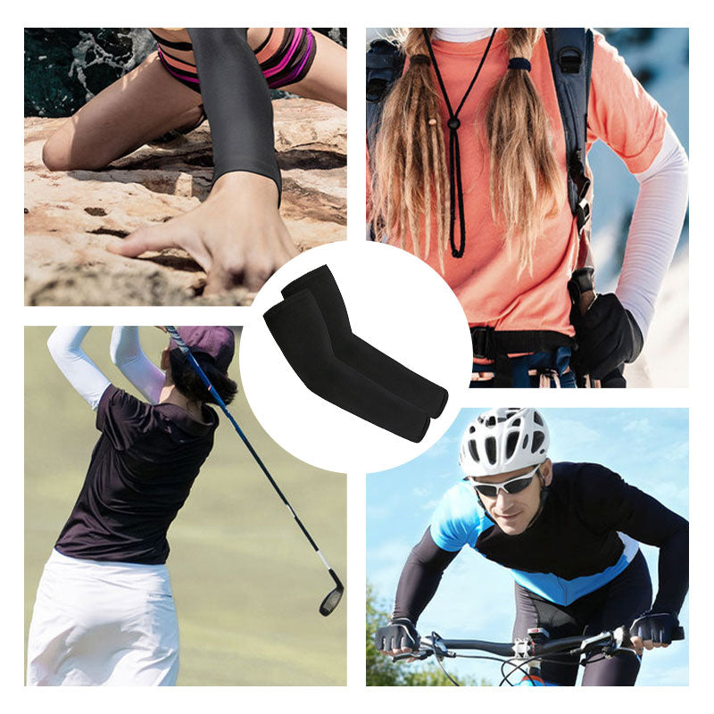 🧤  Last Day Special Price $ 15.99 !  ☀️ Buy more save more 🎁 Sporty Cooling Compression Sleeves with UV Protection – Cool, Protective, and Perfect for Outdoor Sports 🏃‍♂️