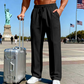 📢📢50% OFF !! ⏰Men's Elastic Waist Drawstring Straight Leg Pants