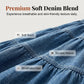 👗 LIMITED-TIME 50% OFF! ✨ Denim Maxi Skirt – High Waist, Tiered, A-Line, Button Front ✨
