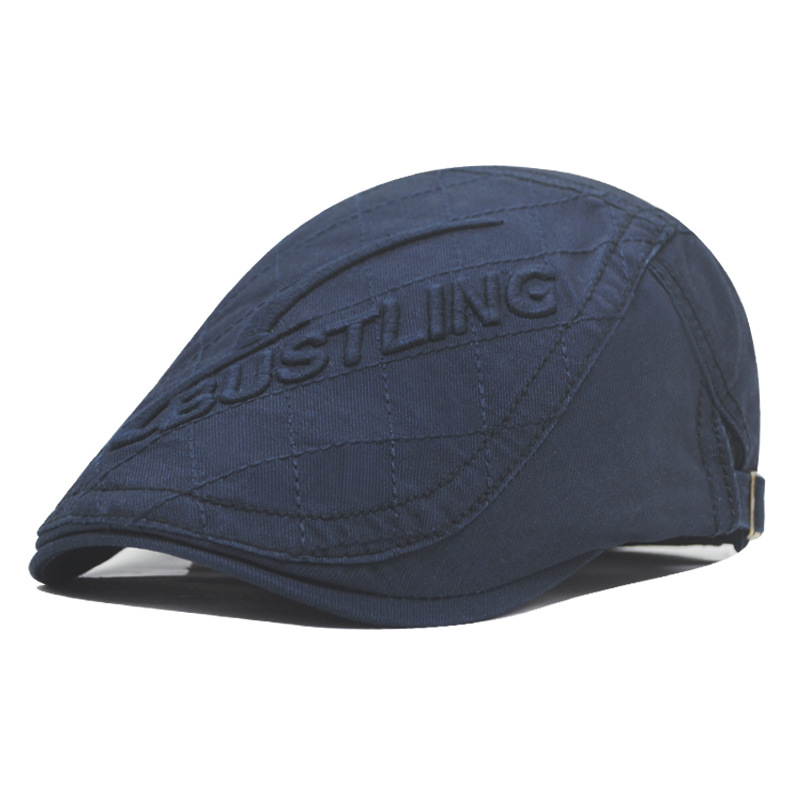 Men's "Bustling" Embossed Flat Ivy Cap