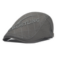 Men's "Bustling" Embossed Flat Ivy Cap