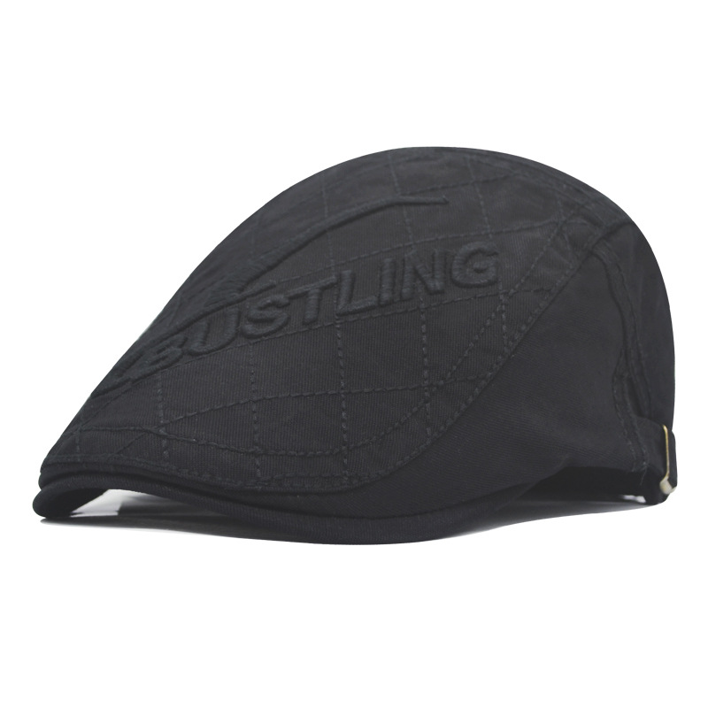 Men's "Bustling" Embossed Flat Ivy Cap