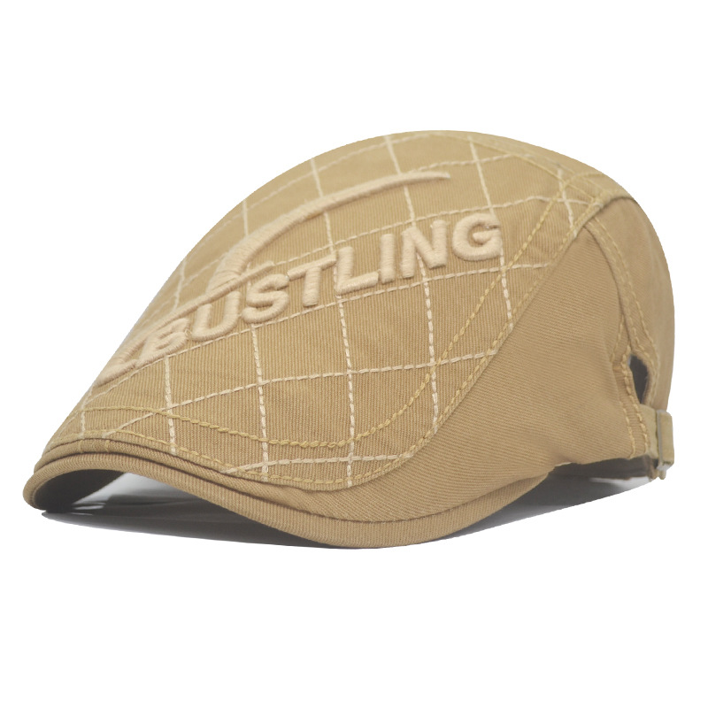 Men's "Bustling" Embossed Flat Ivy Cap