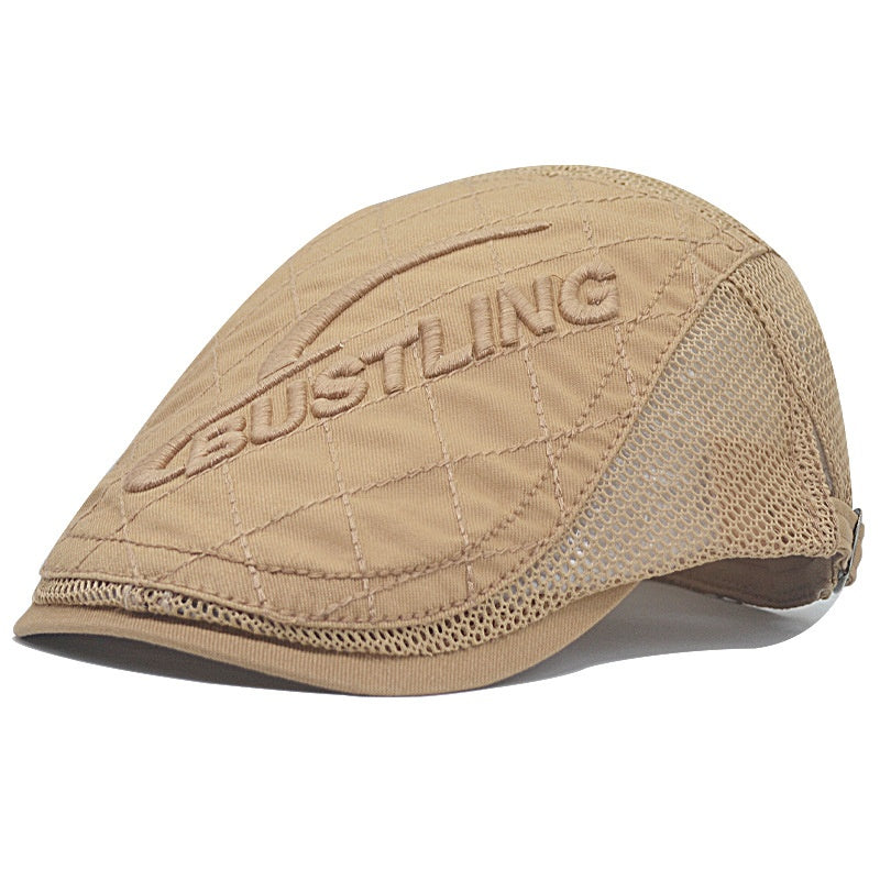 Men's "Bustling" Embossed Flat Ivy Cap