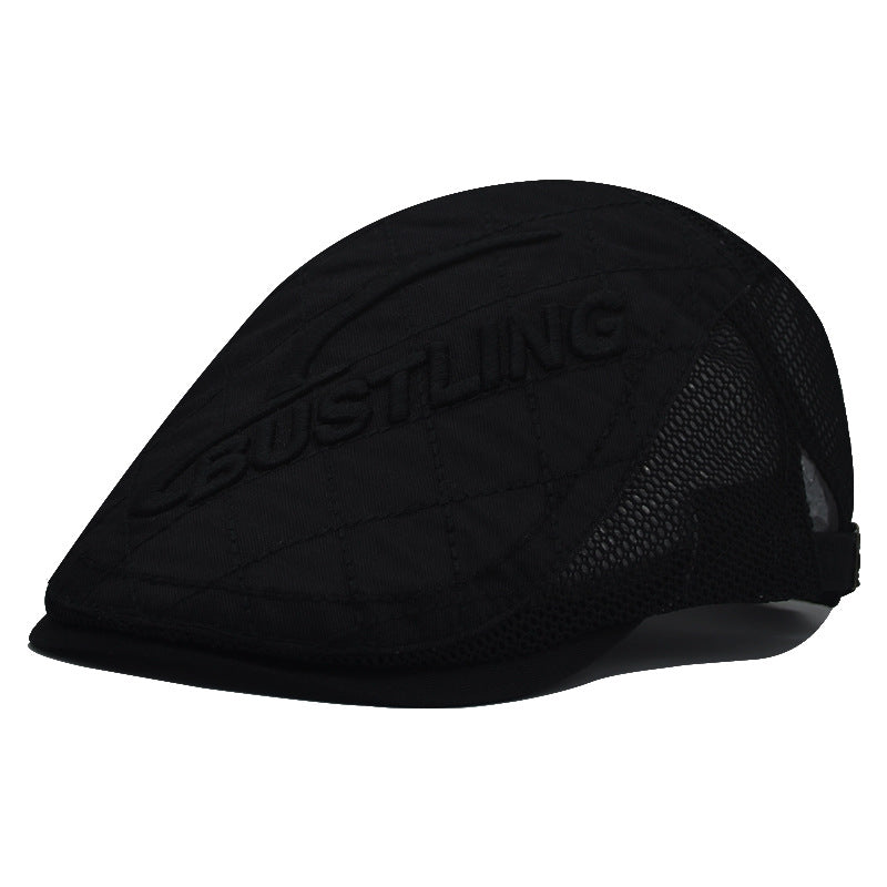Men's "Bustling" Embossed Flat Ivy Cap