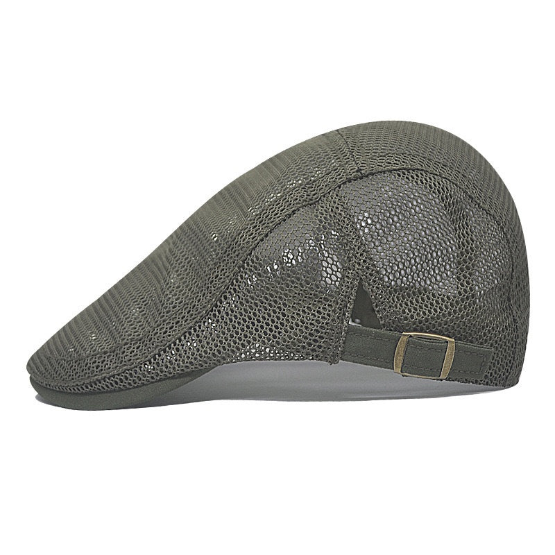 Men's "Bustling" Embossed Flat Ivy Cap