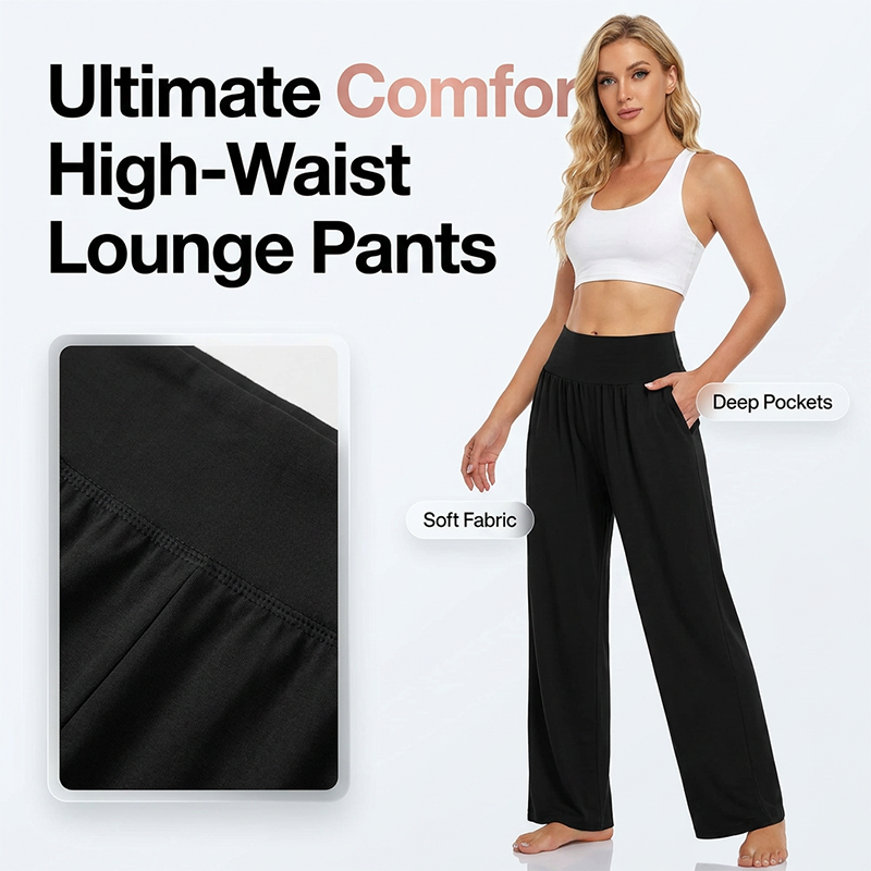Limited Offer! High-Waist Yoga & Lounge Pants✨Pockets Included👖Ultimate Comfort