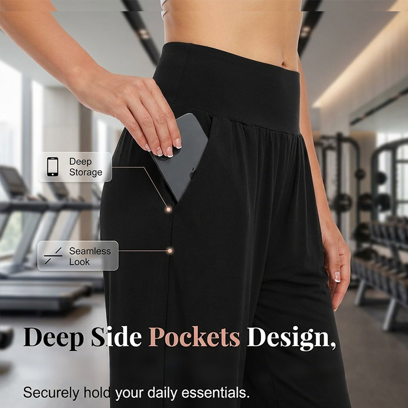 Limited Offer! High-Waist Yoga & Lounge Pants✨Pockets Included👖Ultimate Comfort