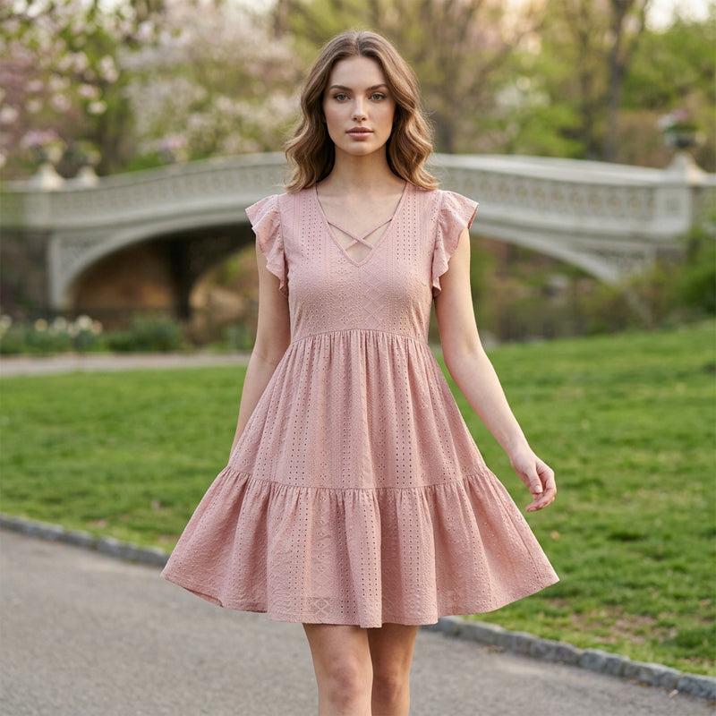 🎁New Arrivals 50% OFF💥Women’s Solid Color Textured Knit Dress