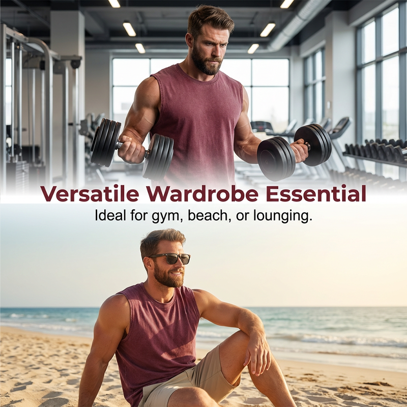 ⏳Limited-time 50% off⏰👕Vintage Wash Sleeveless Tank Top – Soft Cotton Feel & Relaxed Summer Fit✨