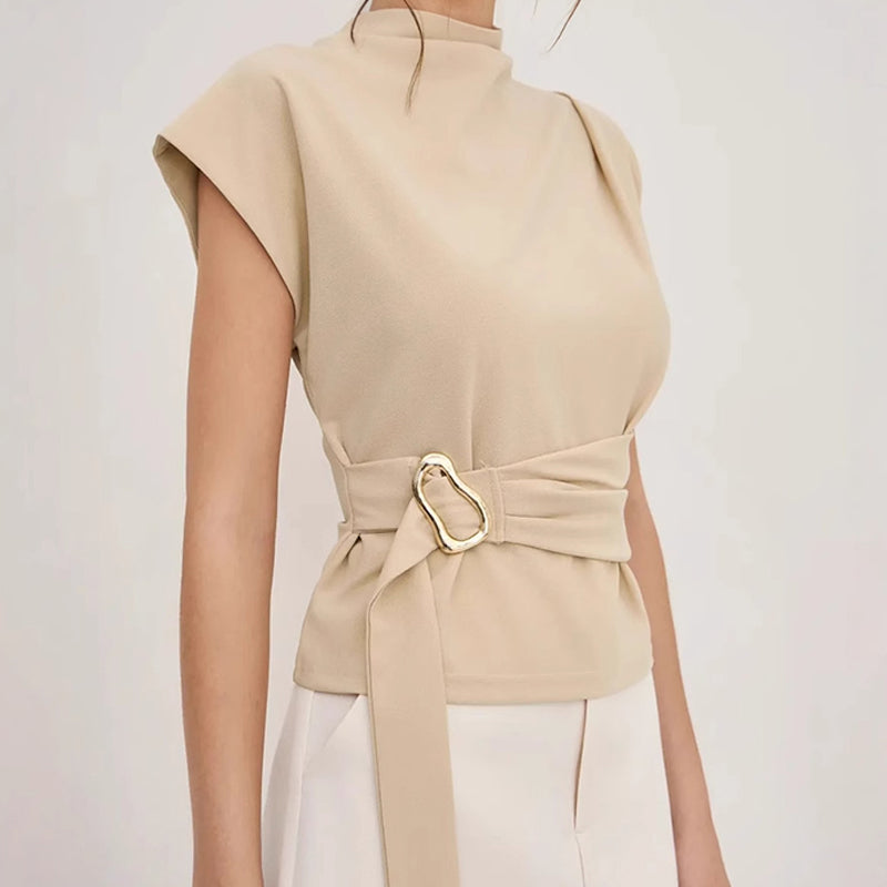 Women’s Elegant Mock Neck Top