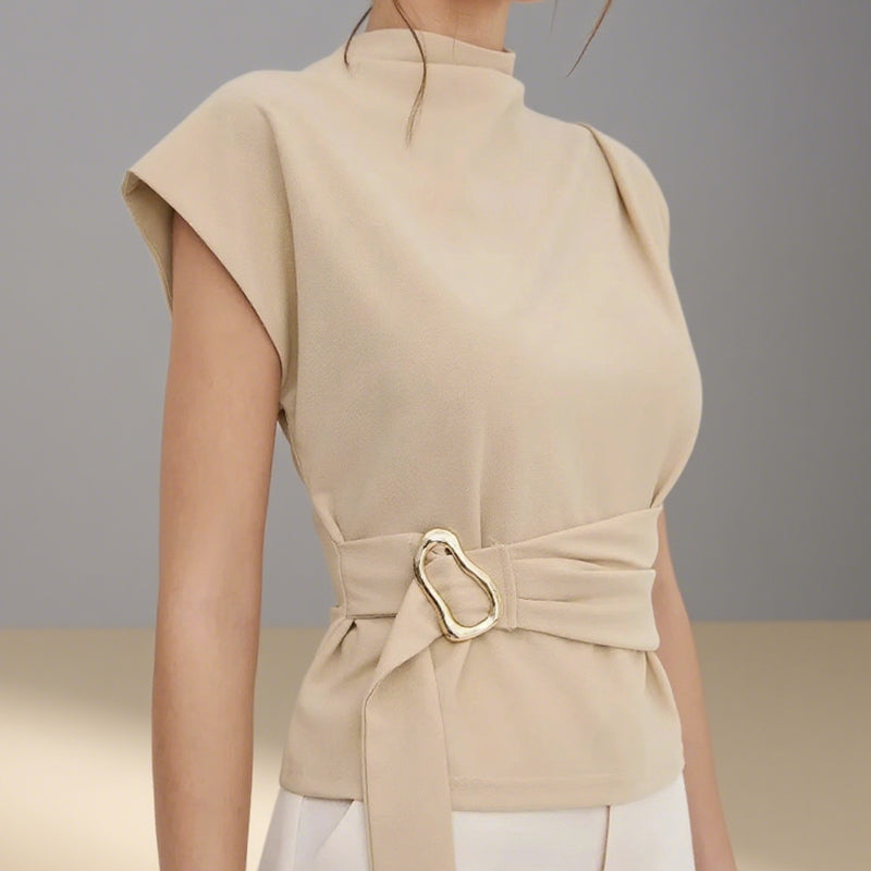 Women’s Elegant Mock Neck Top
