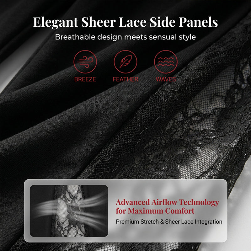 👖 LIMITED-TIME 50% OFF! ✨ Women's Ruched Lace Flare Pants – Stretchy, Slimming, Elegant 💃