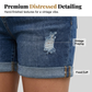 👖 50% DE DESCONTO – Shorts Jeans Feminino com Barra Revirada | Estiloso, confortável & perfeito para o verão