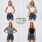 👖 50% DE DESCONTO – Shorts Jeans Feminino com Barra Revirada | Estiloso, confortável & perfeito para o verão