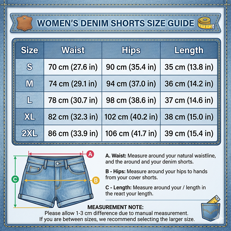 👖 50% DE DESCONTO – Shorts Jeans Feminino com Barra Revirada | Estiloso, confortável & perfeito para o verão