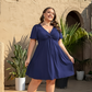 ⏳Time-Limited Special⏰Elegant V-Neck Twist Front Dress with Pockets – Flattering ruched waist, breathable & flowy – perfect for work, weddings or date nights – chic and functional 💃