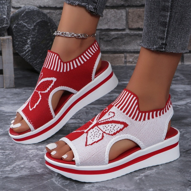 🔥 60% OFF on selected products🎉Women's Casual Peep-Toe Platform Beach Sandals