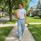 Breathable Straight-Leg Pants – Elastic Waist, Cool & Dry