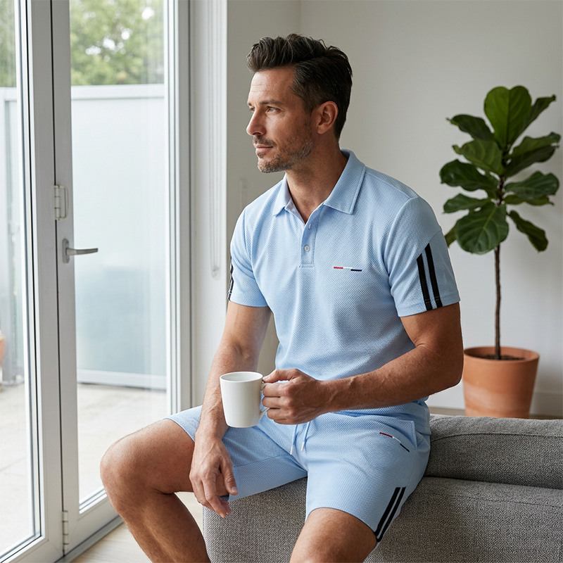50% RABATT! 🔥Men's Casual Short-Sleeve Shorts Set