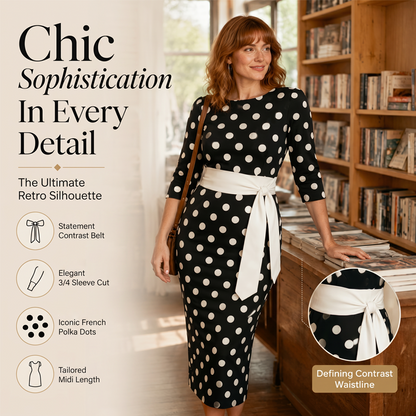 🔥Last Day Special Sale 60% OFF!!💝Women's Retro Elegant Polka Dot Dress