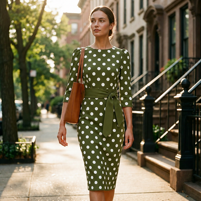 🔥Last Day Special Sale 60% OFF!!💝Women's Retro Elegant Polka Dot Dress
