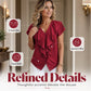 🎉 LIMITED TIME 50% OFF! 🔥New Arrivals & Best Sellers-Elegant Ruffle V-Neck Blouse