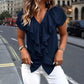 🎉 LIMITED TIME 50% OFF! 🔥New Arrivals & Best Sellers-Elegant Ruffle V-Neck Blouse