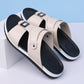 ☀️ 50% Off | Men's Faux Leather Slip-On Sandals – Premium Comfort ✈️🌞