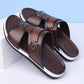 ☀️ 50% Off | Men's Faux Leather Slip-On Sandals – Premium Comfort ✈️🌞