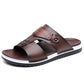 ☀️ 50% Off | Men's Faux Leather Slip-On Sandals – Premium Comfort ✈️🌞