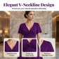 🏖️Summer New Arrive💖⌛️50% OFF NOW!!👗Elegant V-Neck Twist Front Midi Dress with Pockets — Flattering Silhouette, Effortless All-Day Style