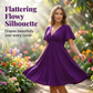 🏖️Summer New Arrive💖⌛️50% OFF NOW!!👗Elegant V-Neck Twist Front Midi Dress with Pockets — Flattering Silhouette, Effortless All-Day Style