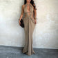 🔥 60% OFF on selected products🎉Women's Sexy Halter Neck Cutout Maxi Dress