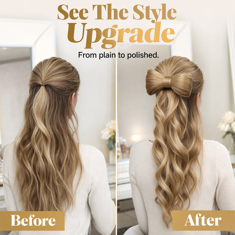 🔥2026 New Arrivals: 50% Off for a Limited Time!🔥Instant Glam Bow Ponytail