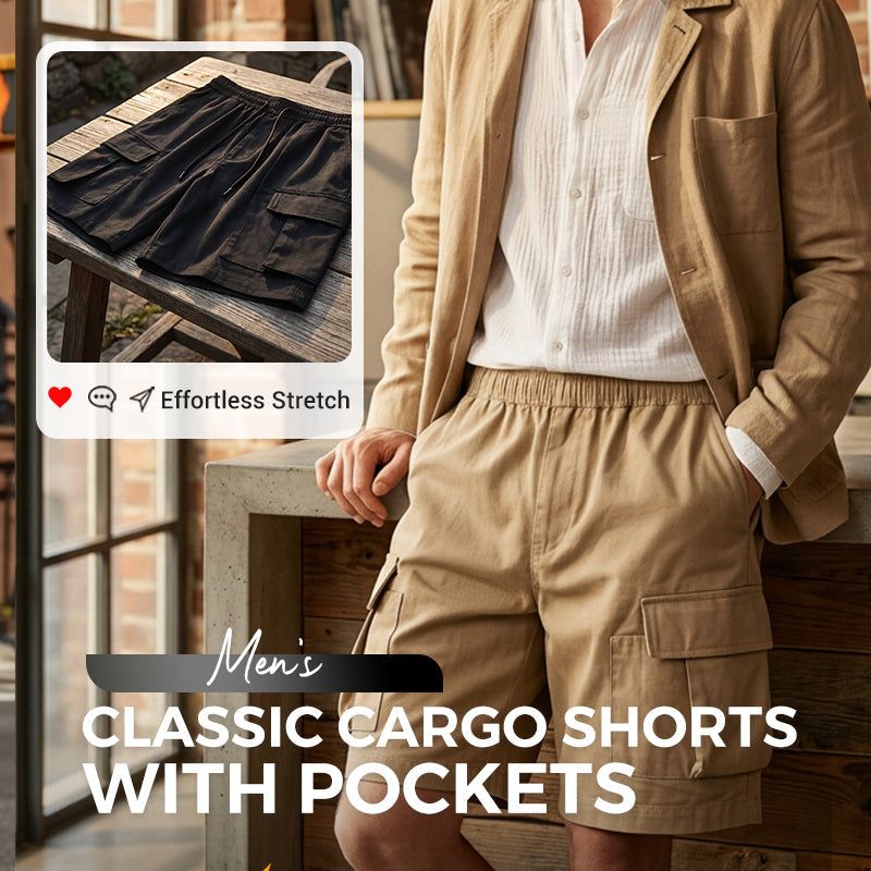 HURRY 50% OFF 🚶 Versatile Cargo Shorts for Men — Perfect for Hiking, Camping & Daily Commute